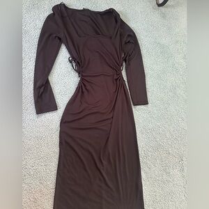 Zara black mid dress